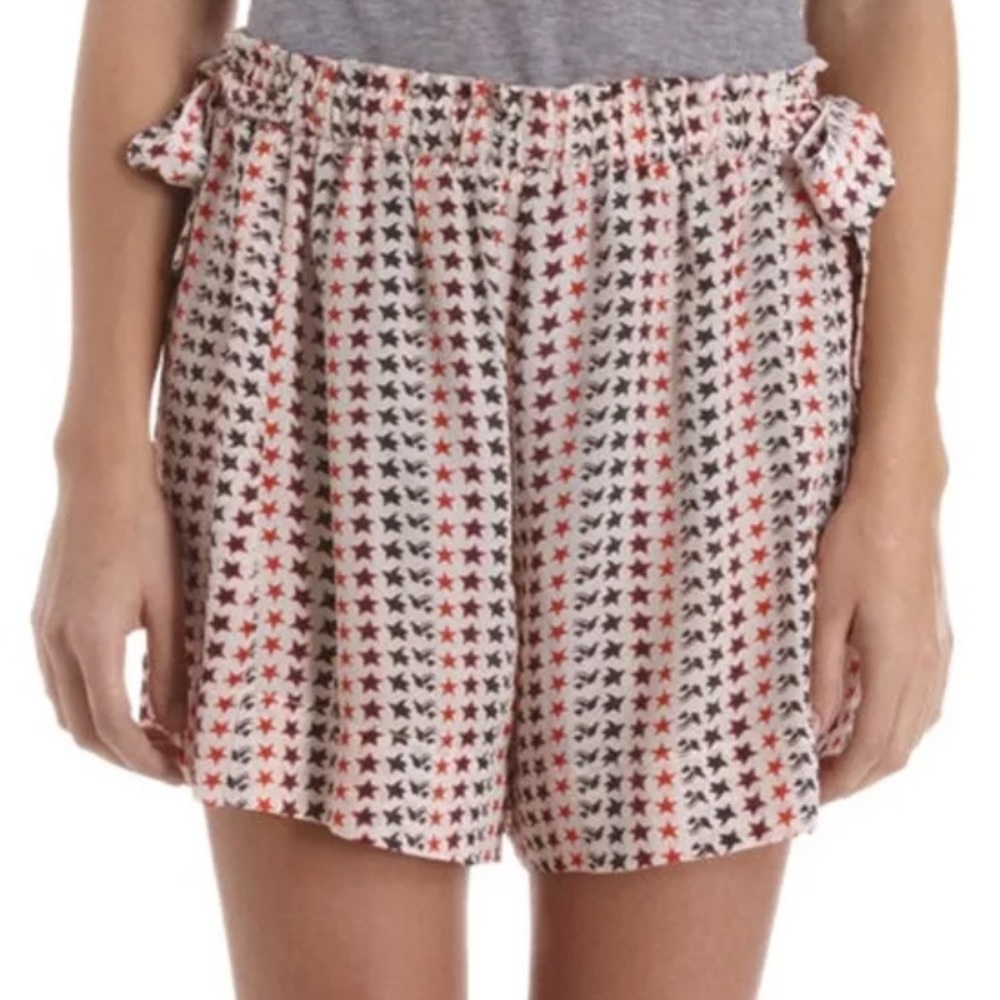 NWT Isabel Marant Etoile Silk Star Shorts. Sz 36.